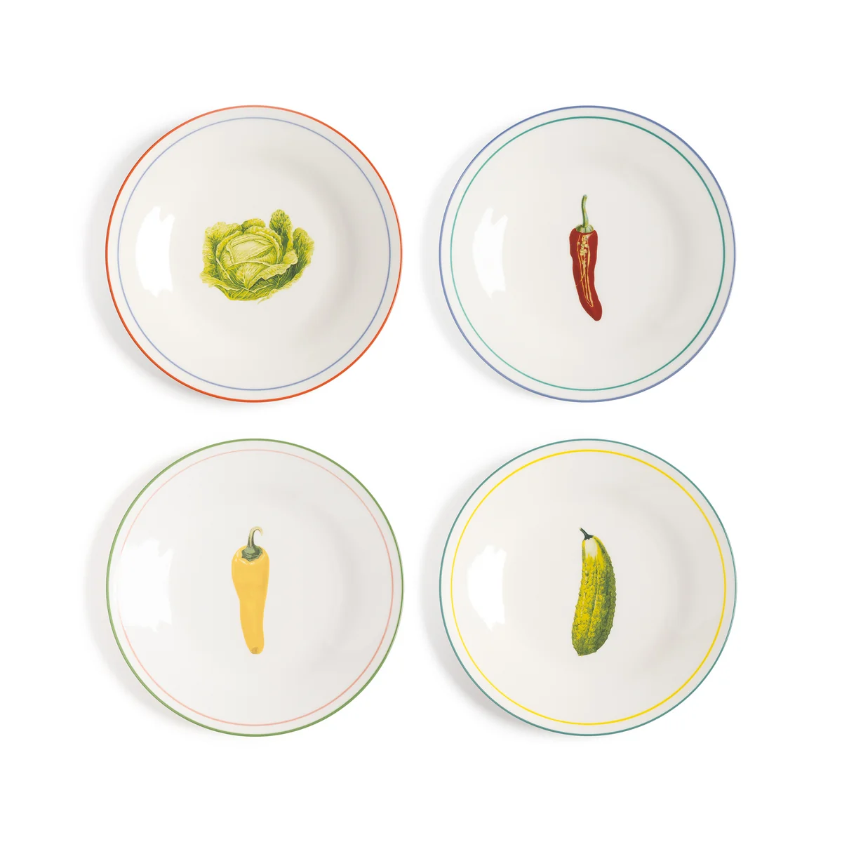 &klevering - Teller Vegetable (4er-Set)