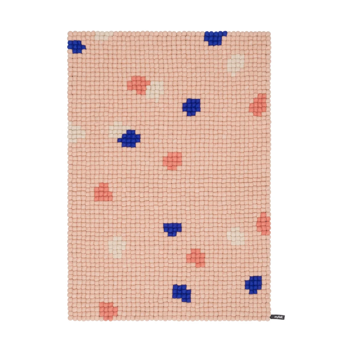 myfelt - Terra Rose Filzkugelteppich