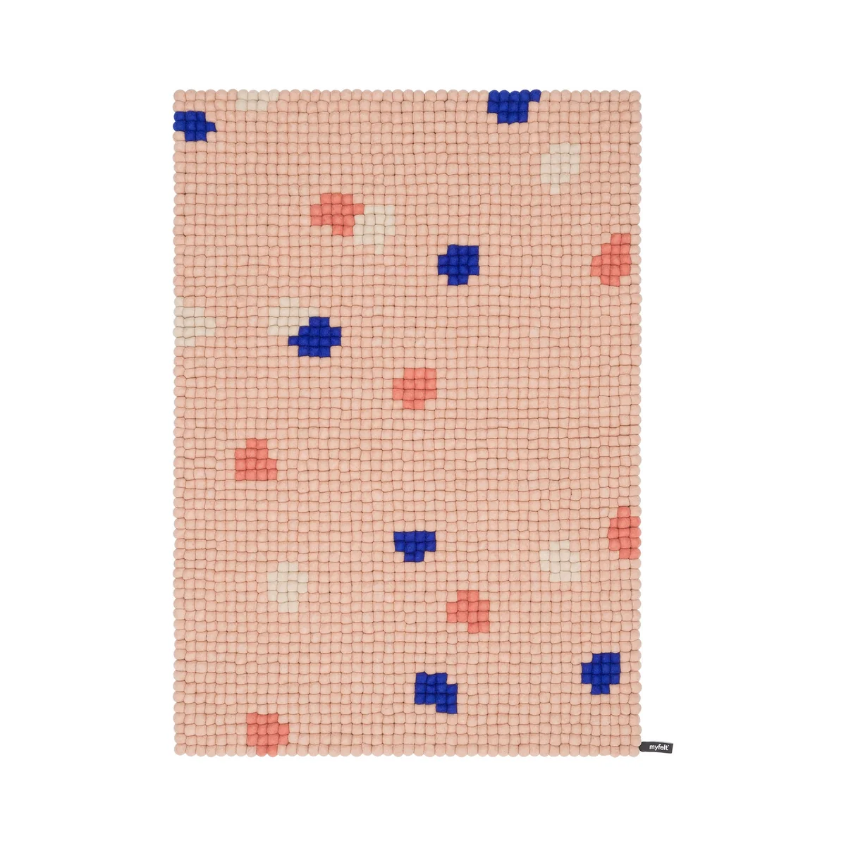 myfelt - Terra Rose Filzkugelteppich